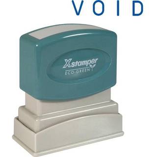 XSTAMPER (R) Stempelstempel for en farve titel Pre-inked """" void """" Blue