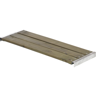 Plus CUBIC/PIPE løs bænk 120cm inkl. beslag grundmalet gråbrun 178102-18