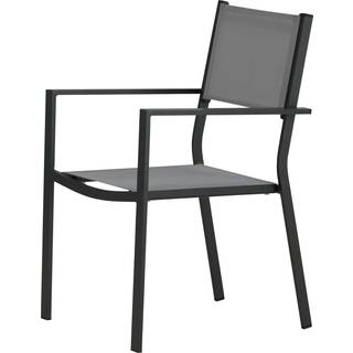 Venture Design, Copacabana spisebordsstol sort/grå 2-pak
