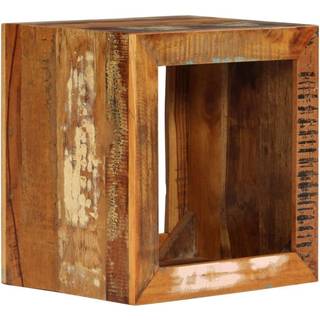 skammel 40x30x40 cm massivt genbrugstræ