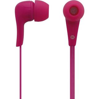 Høretelefoner, in-ear med mikrofon, pink