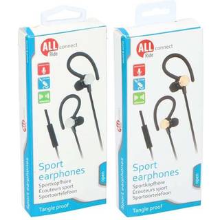 Allride Høretelefoner med mikrofon og sportsklip