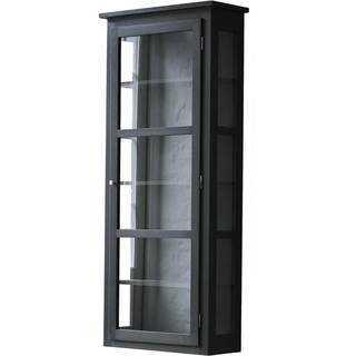 Lindebjerg Design Væghængt Vitrineskab N4 Dark Oak