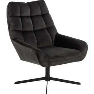 Paris lænestol drejefunktion velour gråbrun.