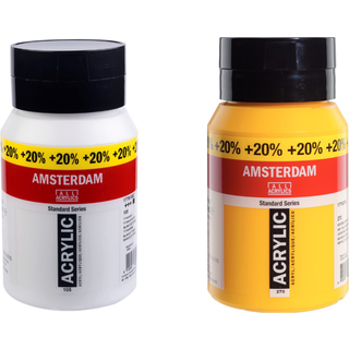 Amsterdam Akrylmaling 500 ml. 600 ml. Primary Yellow