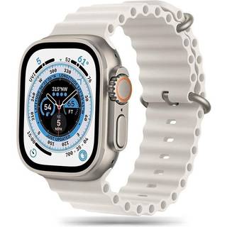 Apple Watch Ultra 2/Ultra/9/8/SE (2022)/7/SE/6/5/4 Tech-Protect Iconband Pro TPU Rem - 49mm/45mm/44mm/42mm - Beige