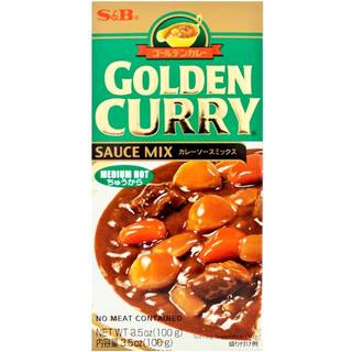 S&amp;B Golden Curry mix medium hot 92 g - 5 portioner