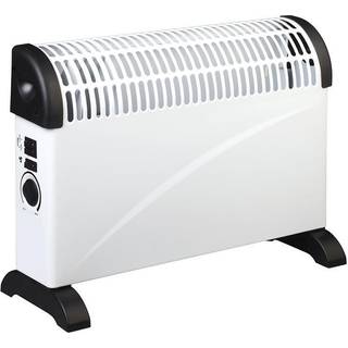 Gripo el-radiator m/blæser 2000 - gulvmodel -3 trin hvid 36555