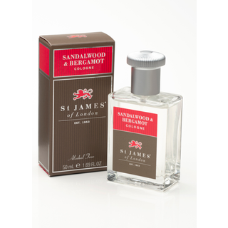 St James of London Sandeltræ og Bergamot Cologne 169 fl oz - Tidløs engelsk duft med citrus, jasmin, rav og vanilje