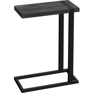 Monarch Specialiteter 2863 C-formet slutside snack stue sovev?relse laminat sort moderne moderne accentbord genvundet tr?-look metal 19.25 """" L x