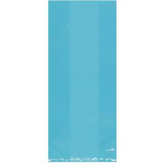 Caribbean Blue Small Cello Party Poss - 9.5 """" X 4 """" (25 pc) - Perfekt til gaveemballage og begivenhedsfester