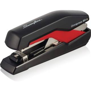 Swingline Stapler Omnipress 30 Stapler Press Anywhere for lettere brug """" 30 ark kapacitet sort/r?d (5000586A)