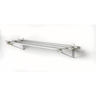 Hoigaard SR-3 skohylde, L98 cm, lakeret hvid og alu