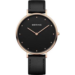 Bering 14839-462 Classic Sort/Læder Ø39 mm