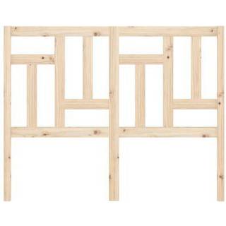sengegærde 125,5x4x100 cm massivt fyrretræ hvid