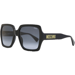 Moschino Kvinde MOS127/S 807/9O Solbriller Acetat Sort Grå Firkantet Skygge