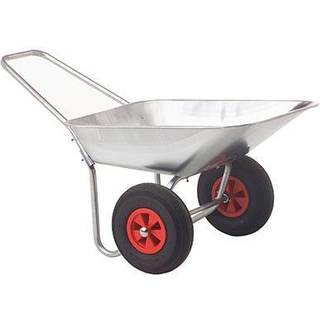 Ravendo BD850 Twin combi trillebør, sølv, maks. 150 kg - 85 liter