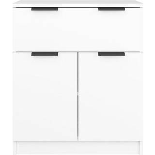skænk 60x30x70 cm konstrueret træ hvid