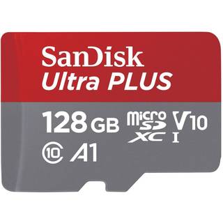 SanDisk MicroSDXC Ultra+ Hukommelseskort 128 GB A1 C10 v10