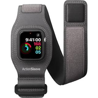Tolv South ActionSleeve 2 til Apple Watch 44mm Opdateret beskyttende armb?nd for at befri dit h?ndled til sport eller aktiviteter (gr?)