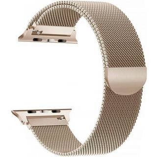 Apple Watch (42/44/SE/45/46/49mm) Tech-Protect Milanse Band Rustfri Stål Rem - Guld
