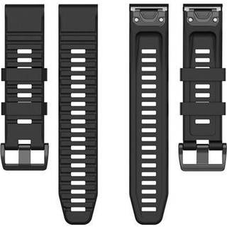 Silikoneurrem Garmin Fenix 6X Sort