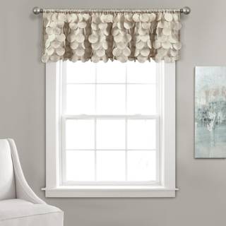 Lush Decor Gigi Window Curtain Valance 14 """" Long X 70 """" Bred hvede