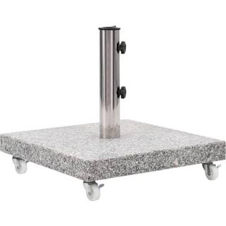 parasolfod 30 kg granit firkantet grå