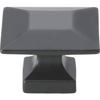 Gliderithardware 5101-MB-10 kvadratkabinetsknap Pakke med 10 1,375 """" Matte sort