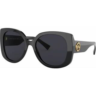 Versace VE4387F Asian Fit GB1/87 56 Solbriller Kvinder Black - Black - 56mm
