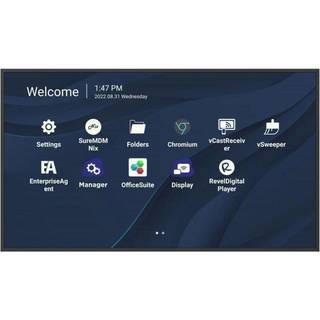Viewsonic CDE8630 skilte display Digital fladpaneldisplay 2,18 m (86") LCD 450 cd/m² 4K Ultra HD Sort Indbygget processer Androi