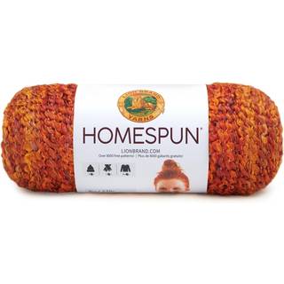 Lion Brand Homespun 790-408B Wild Fire Indhold: 98% akryl, 2% polyester Vægt/længde: 170 g = ca. 169 meter Anbefalede pinde: 6.00 mm Strikkefasthed: 10 x 10 cm = 14 m x 20p Vask: Maskinvask 40°C.