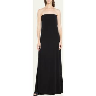 The Row Pau strapless cady gown - black - S