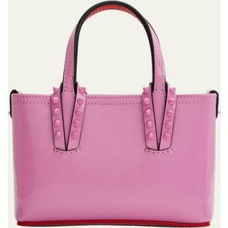 Christian Louboutin Cabata Nano patent leather tote bag - green - One Size