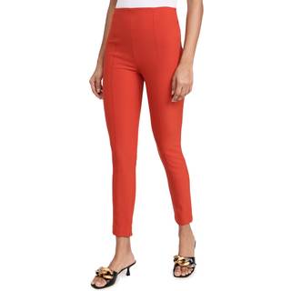 Veronica Beard High-rise skinny scuba pants - red - XXS