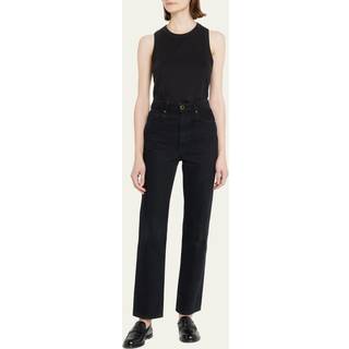 Veronica Beard Jordyn cotton-blend jersey tank top - black - L