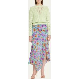 Veronica Beard Eleonora floral silk midi skirt - multicoloured - M