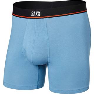 Saxx Non-Stop Stretch Cotton Boxer Brief Hverdagsundertøj Herrer størrelse XXL farve sort