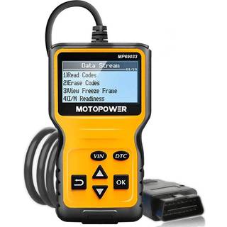 MOTOPOWER MP69033 Bil OBD2-scannerkodel?ser Motorfejlkodel?ser Scanner CAN Diagnostisk scanningsv?rkt?j til alle OBD II-protokolbiler siden 1996