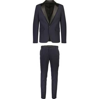 Plain Jakkesæt, Navy, 58