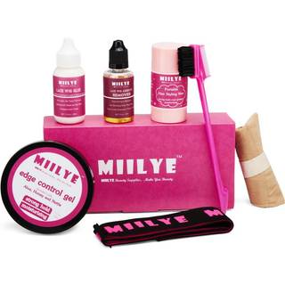 MIILYE Lim til blonde lace-wig og hårstyling voksgel – usynlig binding, fjernemiddel, smeltebånd, låger, kantkontrol og voksstift