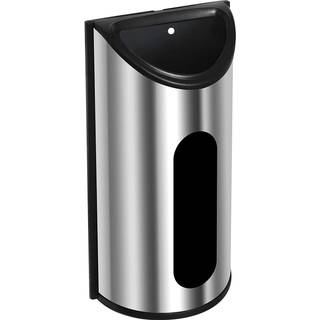 Utopia k?kken k?bmand plastik taske indehaver og dispenser medium let v?gmonteret taske sparer rustfrit st?l (s?lv)