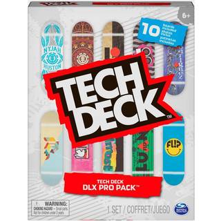 Tech Deck DLX Pro 10-pak: Autentiske fingerboards med grafik fra professionelle skatere til børn fra 6 år og opefter