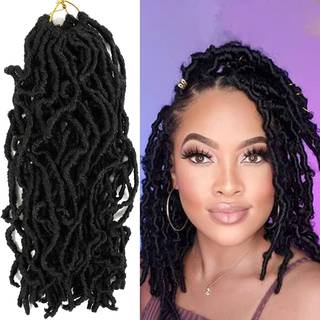 120 tr?de korte faux locs h?klet h?r 12 tommer nye bl?de locs b?lgede dreadlocks h?kler fletninger 8 pakker naturlige pr?-looped h?klet h?r til s
