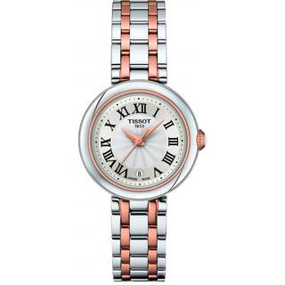 Tissot Bellissima dameur i bicolour stål/rosa med romertal Ø26
