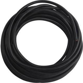 E-line plastkappeledning 10m rund sort 2x0,75mm2