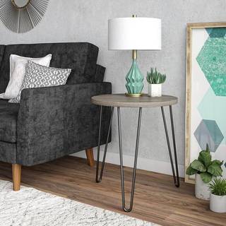 Endebord i Grey Oak look