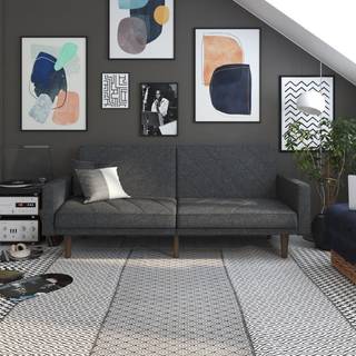 Sovesofa 2 pers. i linned grå