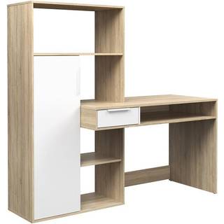 Function Plus Skrivebord - Eg struktur Hvid
