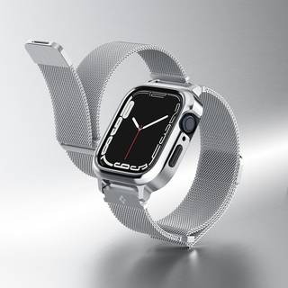 Spigen Metal Fit Pro - silver - Apple Watch 9/8/7 45mm